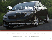 Tablet Screenshot of airwaydrivingschool.com